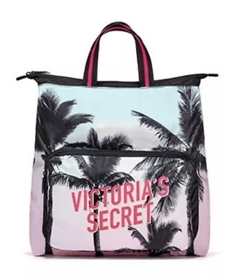 Victoria's Secret Backpack Packable Book Bag Travel Zip Closure Adjustable Strap • $29.99