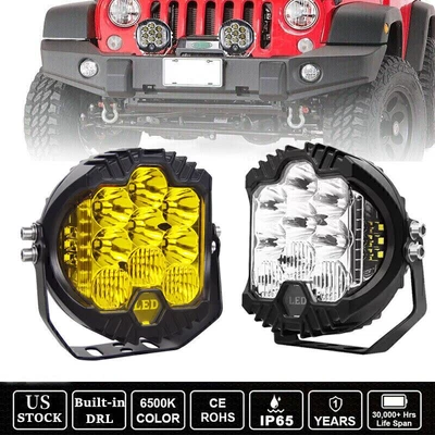 7 Inch LED Work Light Car Pods Spot Flood Combo Fog Lamp Offroad Driving 1/2PCS • $33.10