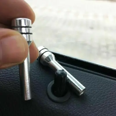 £3.25 • Buy 2x Silver Car Interior Door Locking Lock Knob Pull Pins Cover Truck Accessories