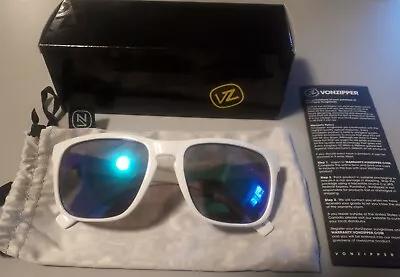 VonZipper Lomax White Unisex Sunglasses Box Paper No Soft Case MindGlo Ltd  • $79.24