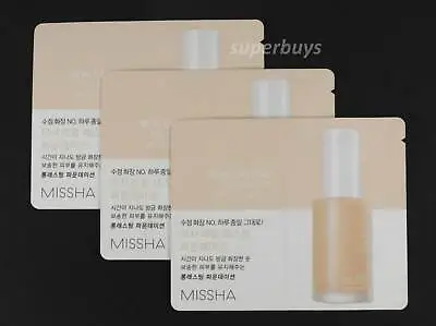 3pcs Samples Korea Missha Real Lasting Foundation Vanilla #21 SPF50+ PA++++ • $5.62