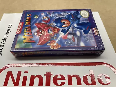 Nes Nintendo Capcom Mega Man 5 Megaman V Brand New Factory Sealed H-Seam • $3499.99