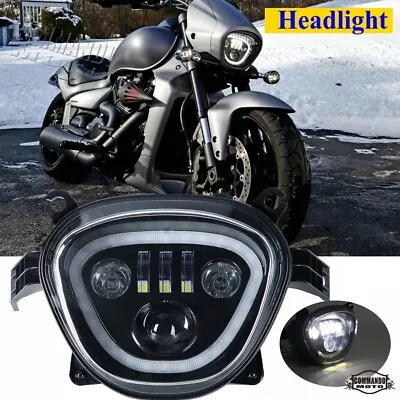 LED Headlight Daylight Running Light (Halo Ring DRL) For Suzuki Boulevard M109R  • $379.99