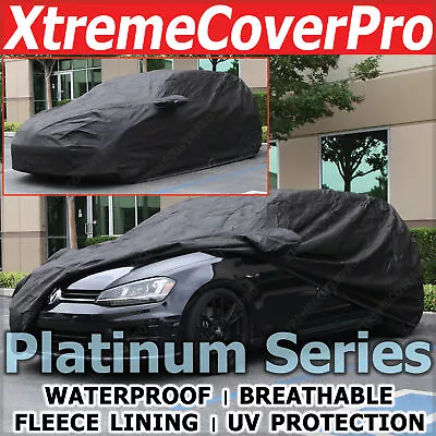 2012 2013 2014 2015 Volkswagen Golf WATERPROOF CAR COVER W/MIRRORPOCKET BLACK • $89.99