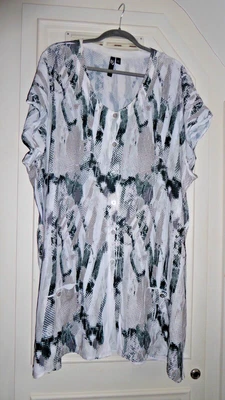 £8.50 • Buy Elegant, B&W Blouse/Tunic Top By Taking Shape Size 26