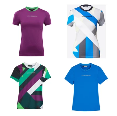 Golf T-shirt Women's J. Lindeberg Meja Print Top Sports Shirt Women's NEW Size S • £25.92