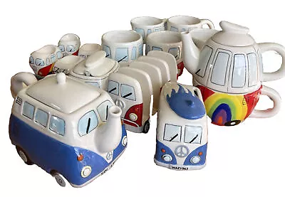 VW Kombi Van Ceramic Breakfast And Coffee Set • $210