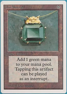 Mox Emerald Unlimited NM (Print Lines On Back Reserved List Magic Card) (305337) • $6903.99