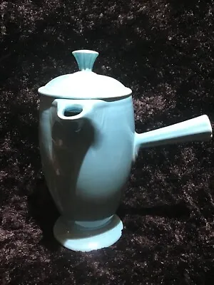 Fiestaware Vintage Original Turquoise  Demitasse Chocolate Pot  • $200