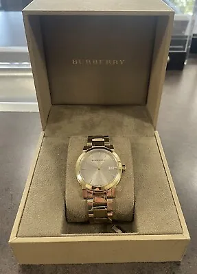 Burberry The City Light Champagne Dial Light Gold-tone Watch BU9134 • $180