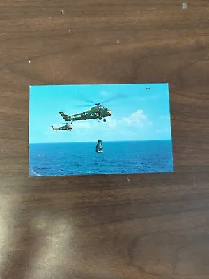 Marine Helicopter Carrying Mercury Capsule Navy Helicopter Pmk USS CHAMPLAIN • $8.99