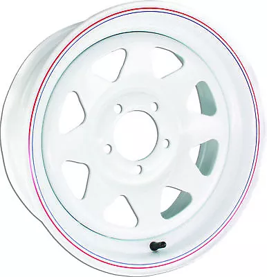 AWC 8-Spoke Steel Trailer Wheels 13 X4.5 4 On 4 White 2034540-82371 • $75.99