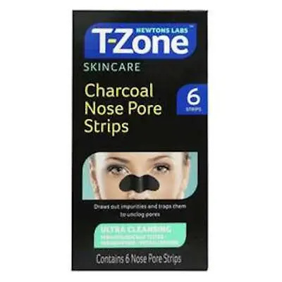 T-Zone Charcoal 6 Nose Pore Strips • £3.61
