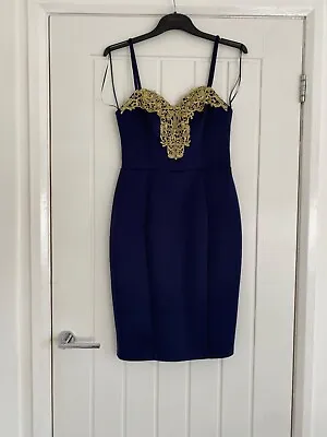 Lipsy Dress Michelle Keegan Navy Size 10 NWOT • £12