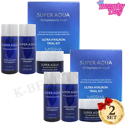 MISSHA Super Ultra Aqua Ultra Hyaluron 3 Items Miniature Kit 2 Set K-Beauty New • $16.81