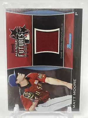 2011 Bowman XM All-Star Futures Game Worn Patch Matt Moore Jersey Relic • $7.99