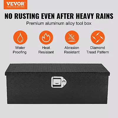 VEVOR Heavy Duty Aluminum Truck Bed Tool Box Diamond Plate Tool Box With Side H • $133.11