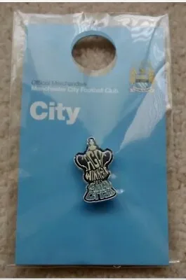 Official Manchester City FA Cup Trophy Winners 2011 Pin Badge • £5.99