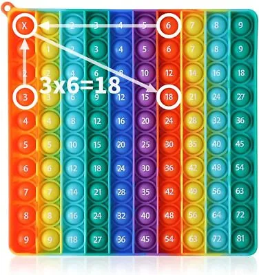 P00p With Numbers Multiplication Table Game Fidget Math ToysStress Relieving Fi • $9.99