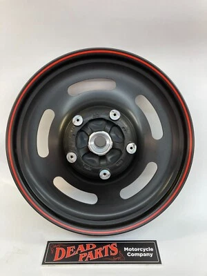 $625 • Buy Harley V-Rod Black Orange Night Rod Front Solid Slotted 19  19 X 3.0 Wheel Rim