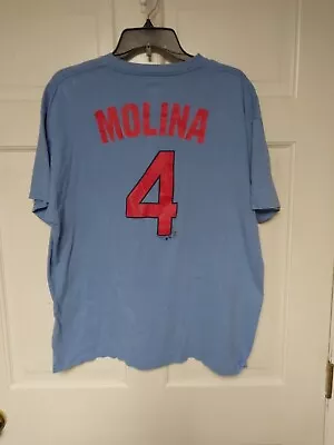 MLB St. Louis Cardinals Yadier Molina #4  T-Shirt Men XL • $10.99