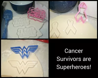 Cancer Survivors Superheroes Remission Party Wonder Woman Cookie Cutter Pr1021 • $4.99