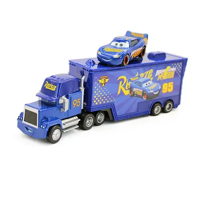 Disney Pixar Fabulous Lightning McQueen Mack Truck&Car 1:55 Diecast Toys Loose • $16.99