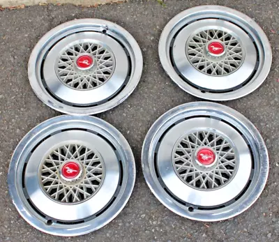 1974-78 Ford Mustang II Original Stainless 13” Hubcaps Set 4 Wheel Covers • $129.97