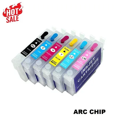 Refillable Ink Cartridge T0791 - T0796 For Epson 1400 1430 1500W P50 PX660 ARC • $30.99