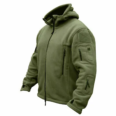 Tactical Recon Fleece Jacket Army Hoodie Security Police Hoody Combat Full Zip • £23.99