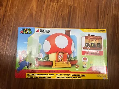 Deluxe Toad House Playset Super Mario Nintendo Jakks Pacific (UNOPENED) • $28