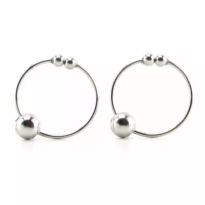 $10.95 • Buy Non Piercing Nipple Bull Rings Silver Erotic Breast Body Jewelry