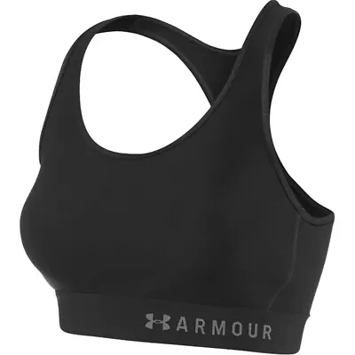 Under Armour Sports Bra Vest Top Ladies Womens Gym Training Fitness - Black • £12.99