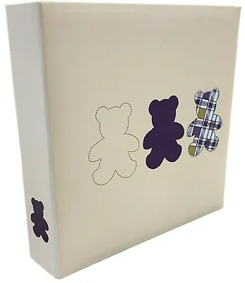 Baby Photo Album Peach Teddy Bear Photo Album 200 Slip In Photos 10 X 15cm • £13.99