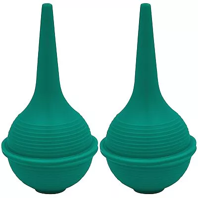 2pk Sterile Ear Syringe 1oz / 30ml Green Rubber Bulb For Washing & Wax Removal • $6.55