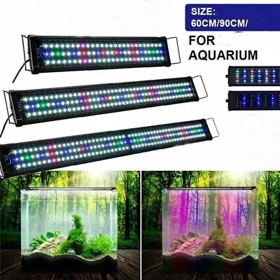 Aquarium Light LED Lighting 60 90 120 2ft 3ft 4ft Aqua Plant Fish Tank Bar Lamp • $49.95