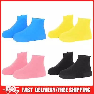 1 Pair Protectors Shoes Cover Waterproof Shoe Covers Reusable Galoshes Overshoes • £4.40