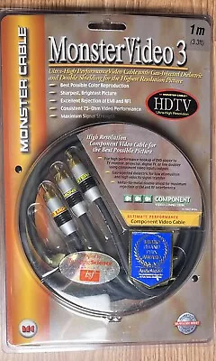 MONSTER CABLE Video 3 Component Video Cable 1m (3.3ft) New • $16.95