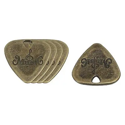 Guitar Picks 2mm Thickness Metal Bronze For Guitar Pack Of 5 • $6.99