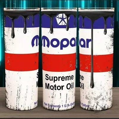 Mopar Supreme Motor Oil Lube Filter Dirty Grunge Oil Cup Mug Tumbler 20 Oz • $19.95