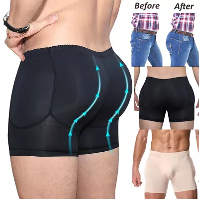 Men Butt Lifter Underwear Boxers Shorts Padded Lift Hip Enhance Pants Shapewear • $12.79