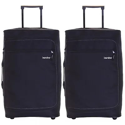 £49.99 • Buy Set Of 2 Ryanair Wheeled Carry On Cabin Flight Luggage Suitcases Trolley Bags