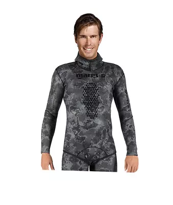 Mares 7mm Explorer Wetsuit (Jacket Only) - Freediving Scuba Diving - Black Camo • $289.95