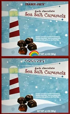 $21.30 • Buy 2 Packs Trader Joe’s Dark Chocolate Sea Salt Caramels 6.3 Oz Each, Total 12.6 Oz