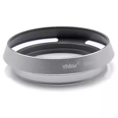 Lens Hood Metal 67mm Silver For Panasonic Lumix G Vario 100-300 Mm 4-5.6 • £14.40