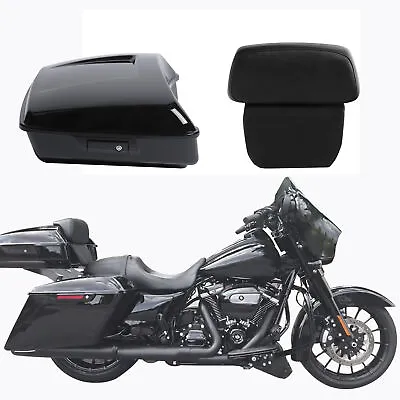 Fit For Harley Tour Pak Street Road Glide 14-23 Chopped Pack Trunk W/ Backrest • $200