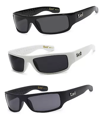 Retro Locs Black OG Biker Shades Original Gangster Shades Mens Sunglasses UV400 • $16.86