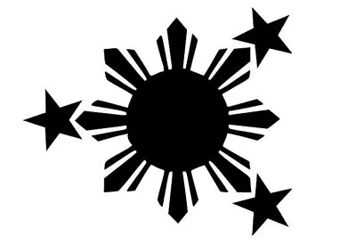 $1.87 • Buy Philippines Sun Flag Decal | Filipino Pinoy Pride Car Window Sticker Sun Stars