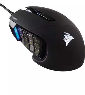 Corsair Scimitar Elite RGB Optical Gaming Mouse - Black - FREE DELIVERY • £19.99