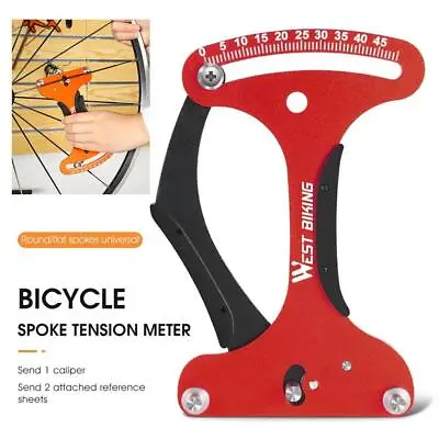 Bike Spoke Tension Meter Bicycle Wheel Checker Spokes Tensiometer Rep Gift • $18.34